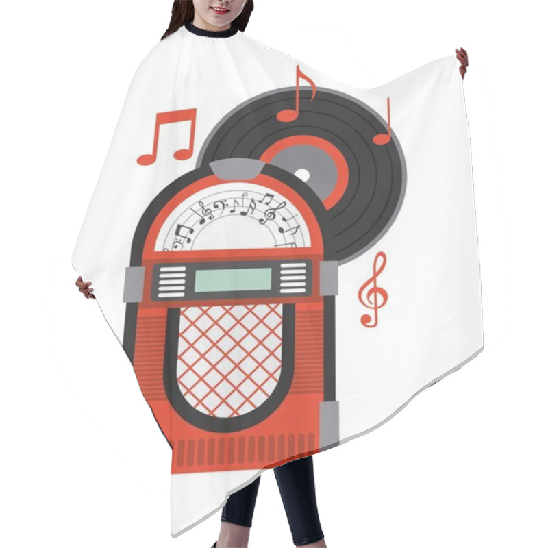 Personality  Music Old  Hair Cutting Cape