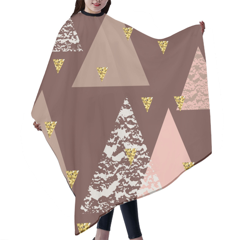 Personality  Abstract Hand Drawn Geometric Pattern Hair Cutting Cape