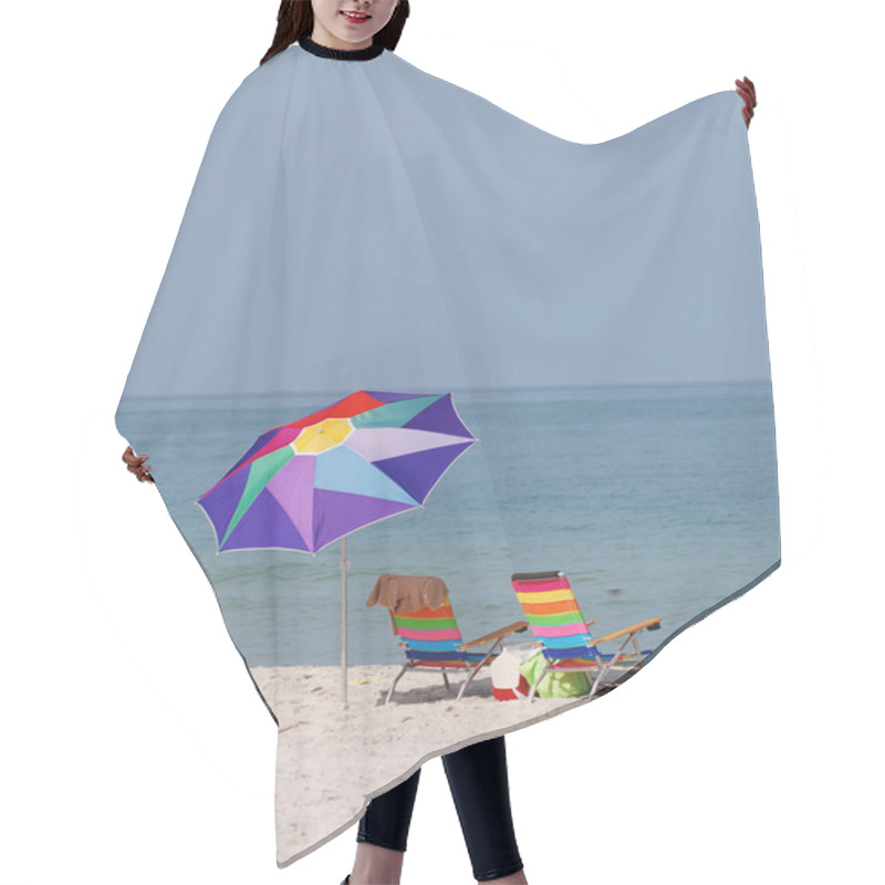 Personality  Beach Scenery Hair Cutting Cape