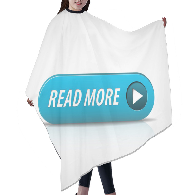 Personality  Big Read More Button Hair Cutting Cape