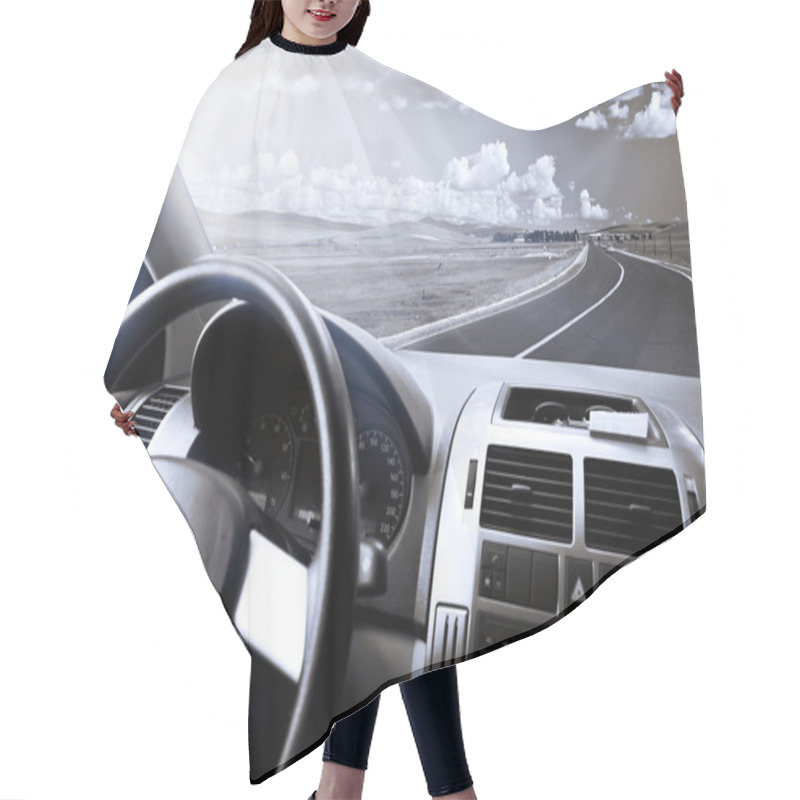 Personality  Car And Meadow Hair Cutting Cape