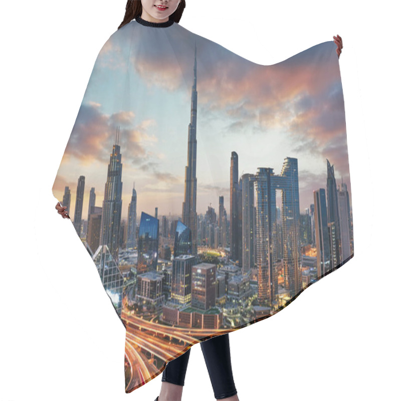 Personality  Emirates - Dubai Cityscape, Aerial View, UAE Hair Cutting Cape