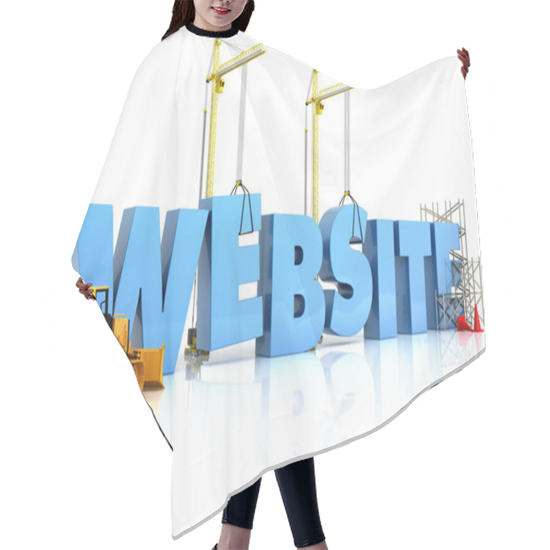 Personality  Website Building , Under Construction Or Repair Hair Cutting Cape