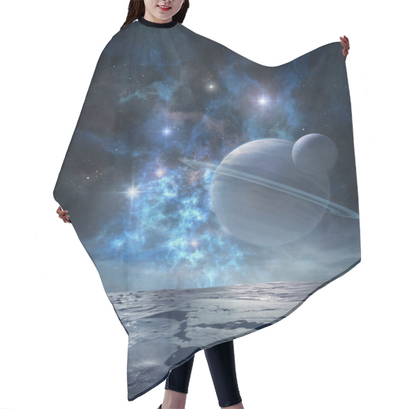 Personality  Distant Icy Planet Hair Cutting Cape