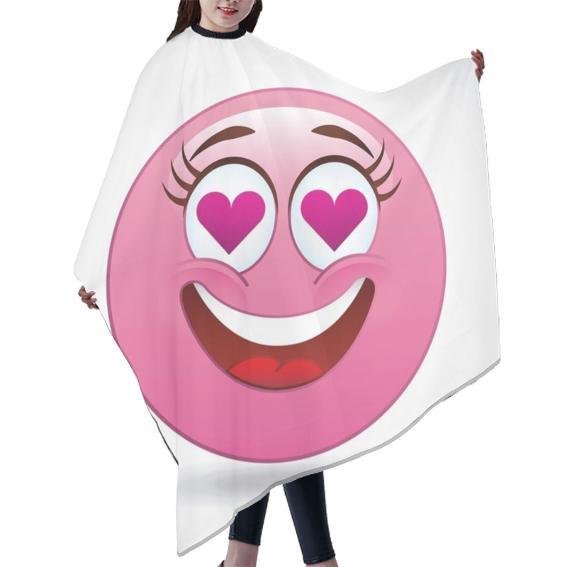 Personality  Cartoon Emoticons Design Hair Cutting Cape