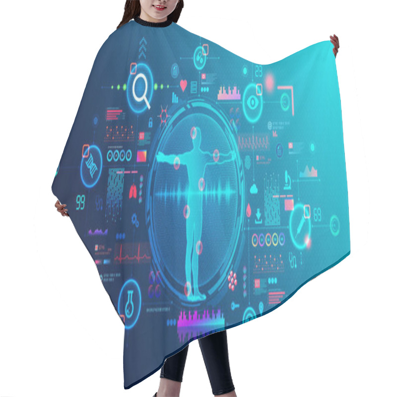 Personality  Medical Informatics And Health Care Analytics - The Usage Of Data Analysis To Improve Patient Care And Healthcare Administration - Conceptual Illustration Hair Cutting Cape