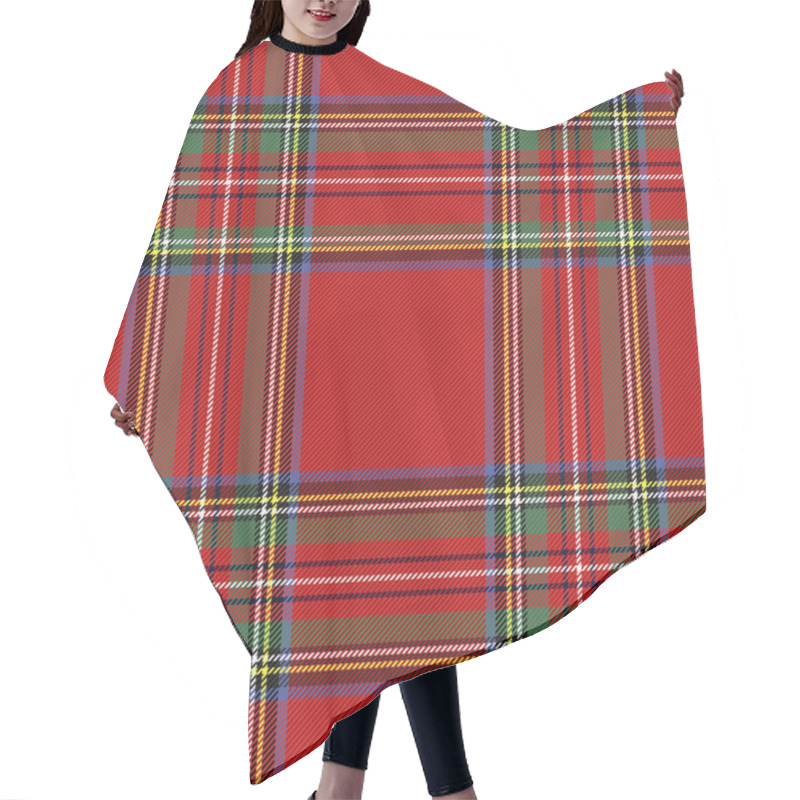 Personality  Tartan Pattern. Scottish Cage Background Hair Cutting Cape