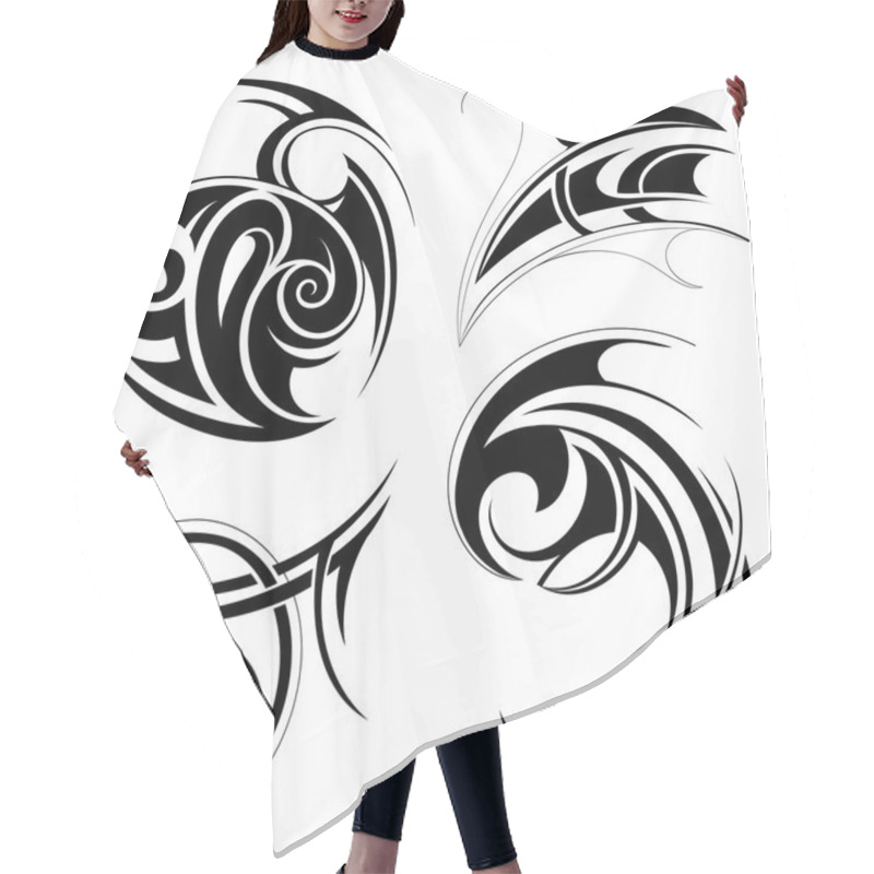 Personality  Tribal Art Set Hair Cutting Cape