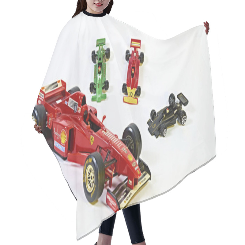 Personality  A Model Of The Ferrari Formula 1 Car. Hair Cutting Cape