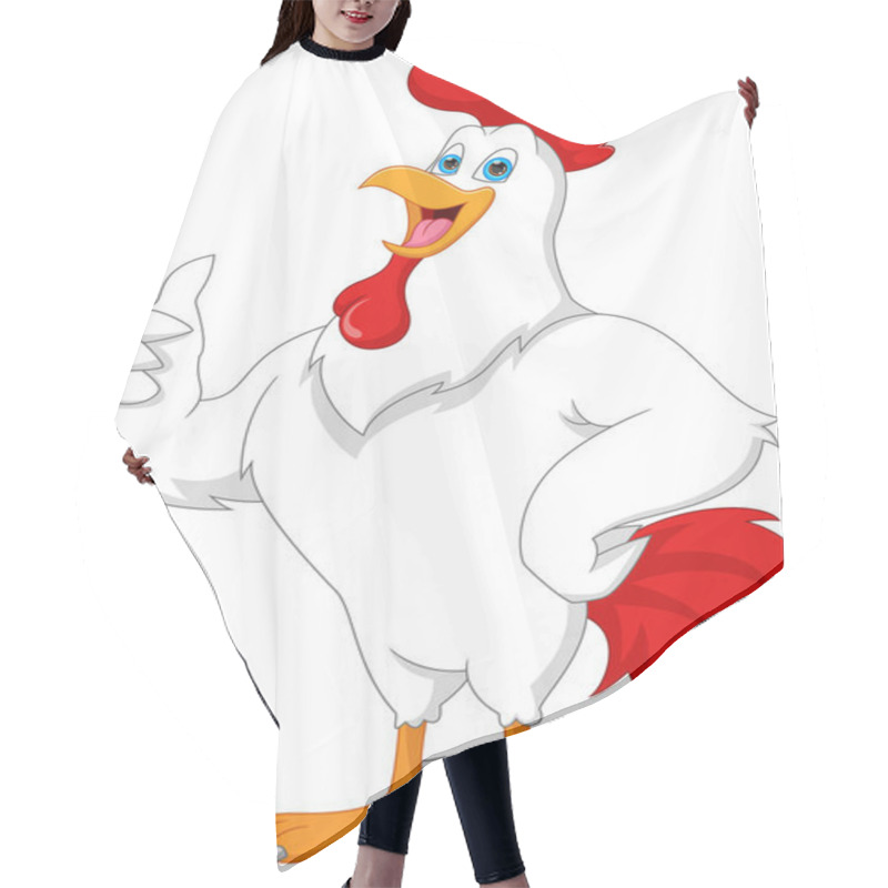 Personality  Cute Chicken Cartoon Thumbs Up Hair Cutting Cape