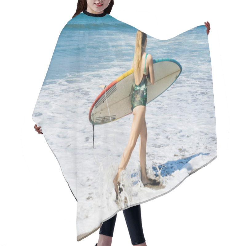 Personality  Female Surfer Hair Cutting Cape