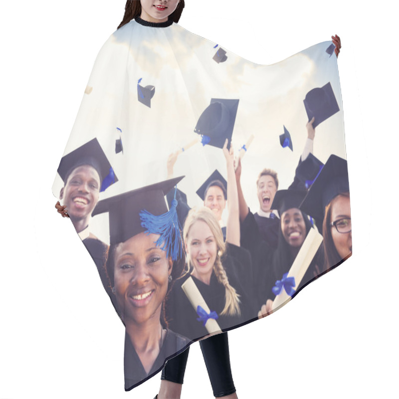 Personality  Students Celebrate Graduation Hair Cutting Cape