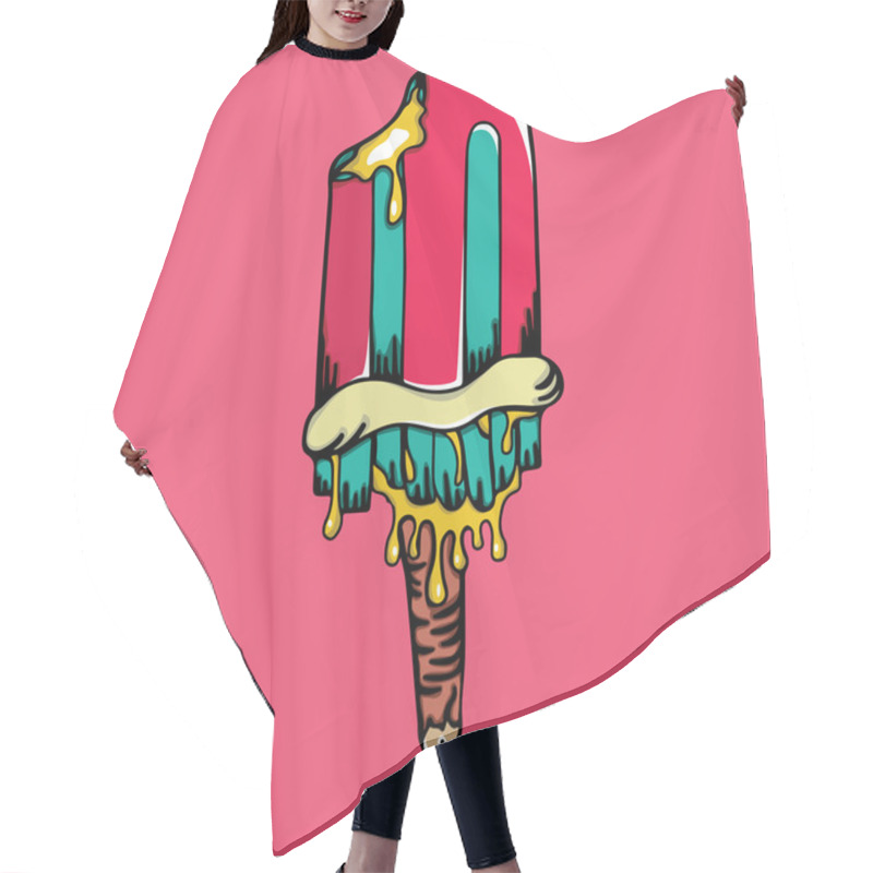 Personality  The Popsicle Monster Doodle Hair Cutting Cape