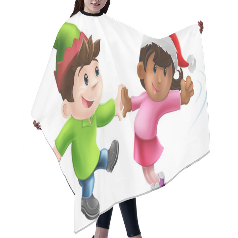 Personality  Fun Xmas Dancers Hair Cutting Cape