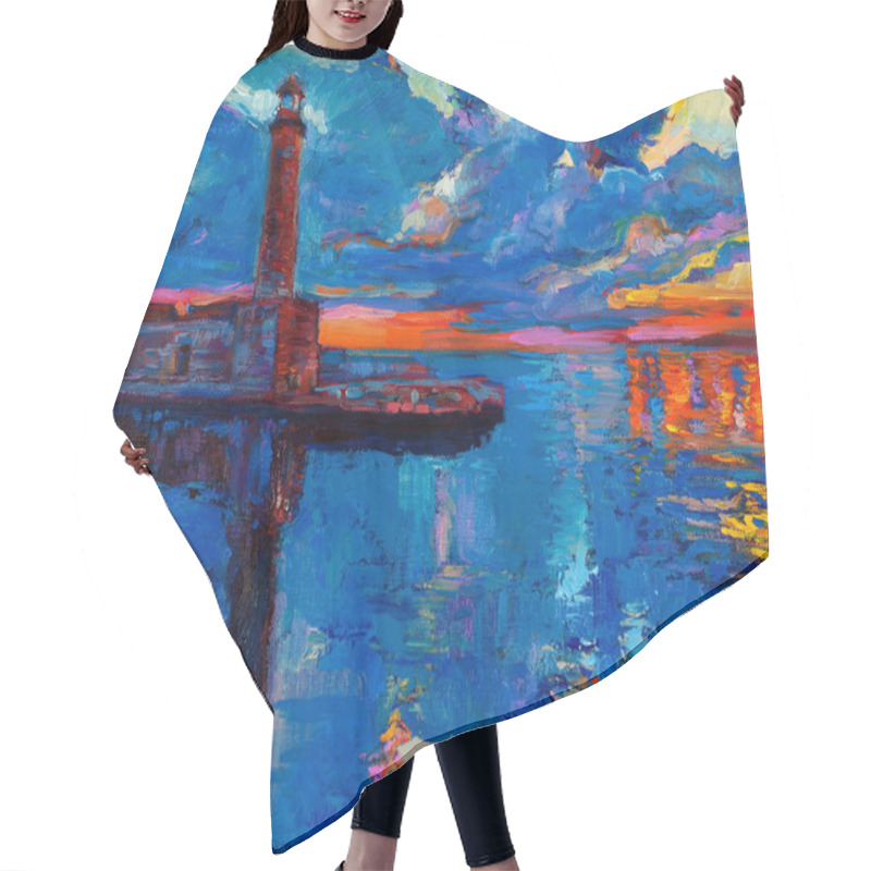 Personality  Lighthouse Hair Cutting Cape