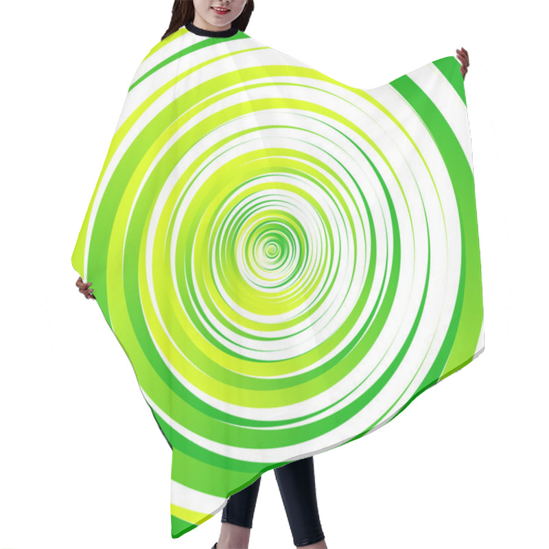 Personality  Concentric Circles Abstract Element Hair Cutting Cape