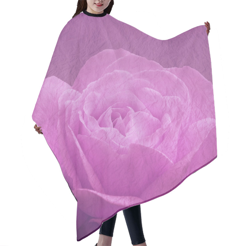 Personality  Art Floral Background With Rose Flower Hair Cutting Cape