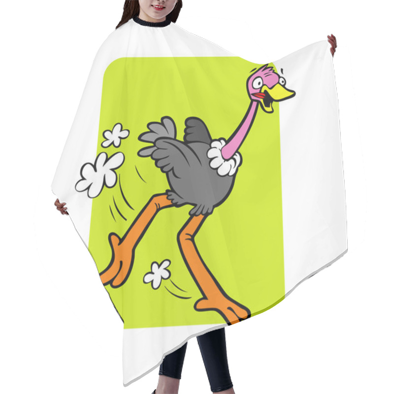 Personality  Ostrich Hair Cutting Cape