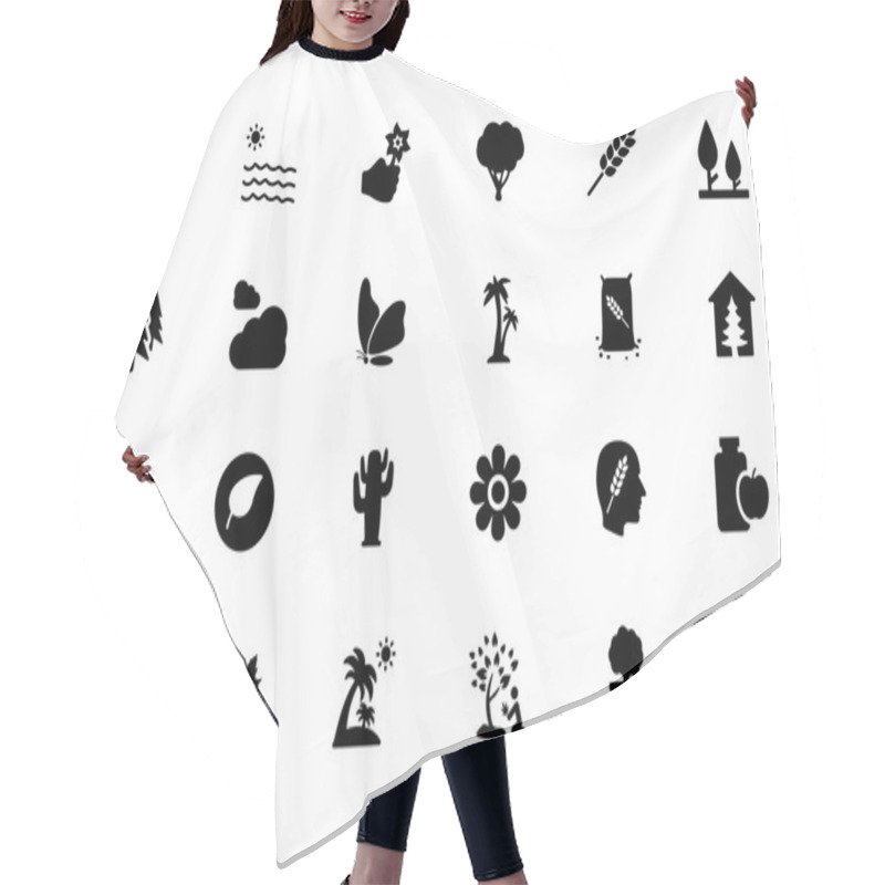 Personality  Nature Vector Icons 7 Hair Cutting Cape