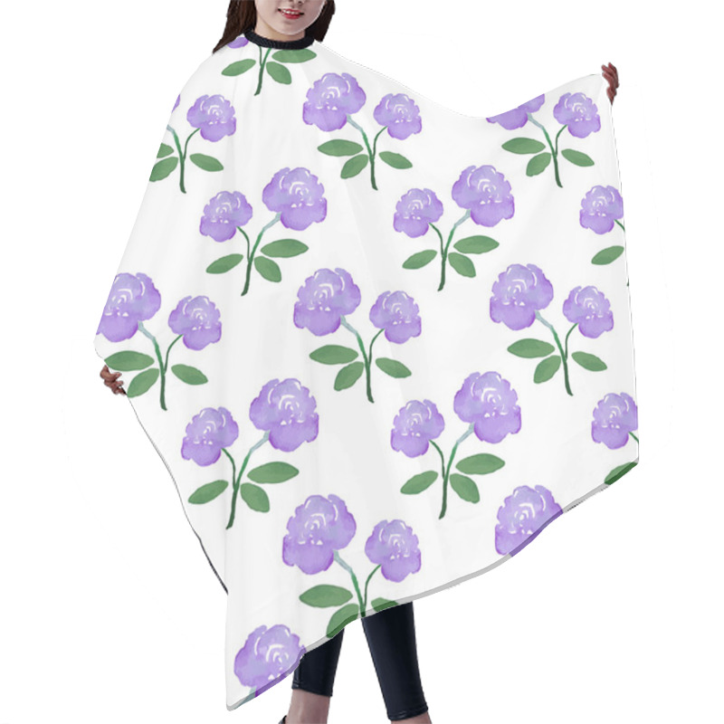 Personality  Rose. Seamless Pattern With Flowers. Hand-drawn Background. Vector Illustration. Hair Cutting Cape