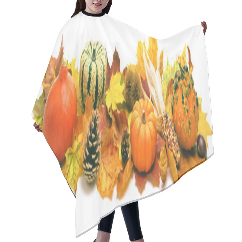 Personality  Autumn Decoration Banner Hair Cutting Cape