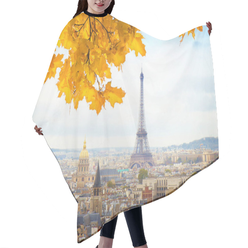 Personality  Skyline Of Paris With Eiffel Tower Hair Cutting Cape