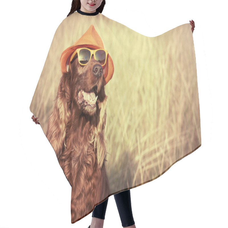 Personality  Funny Happy Dog Hair Cutting Cape