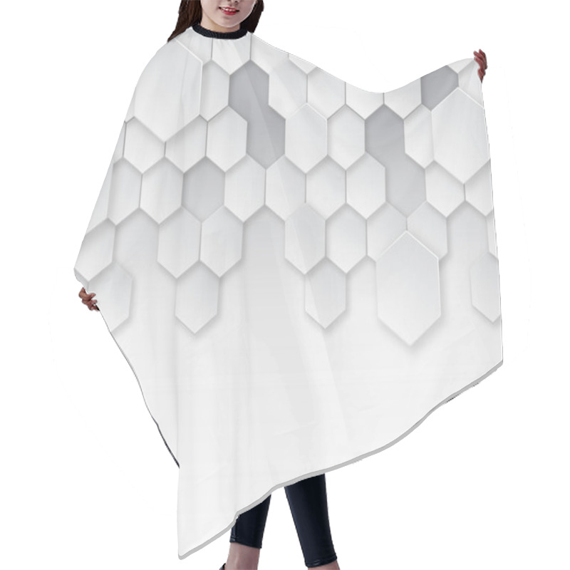 Personality  Pattern Hexagon Background Abstract And Geometric Wallpaper With Cover Web Shape Hair Cutting Cape