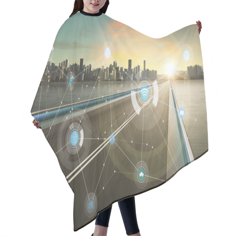 Personality  Smart City Infrastructure Hair Cutting Cape