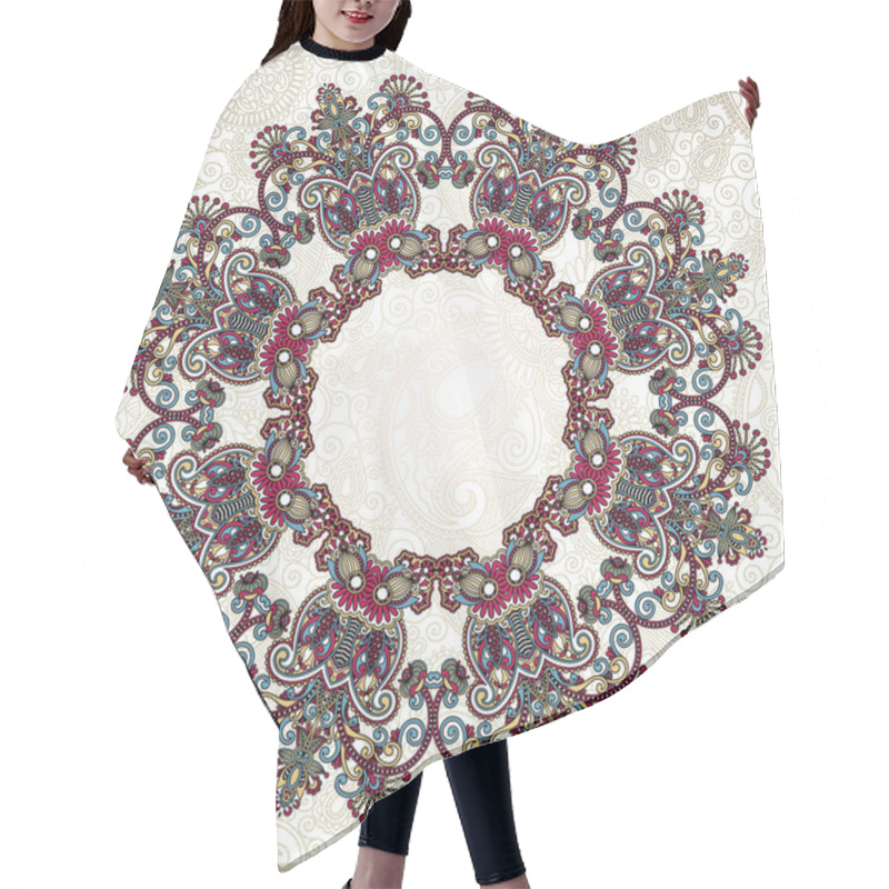 Personality  Circle Ornament Hair Cutting Cape