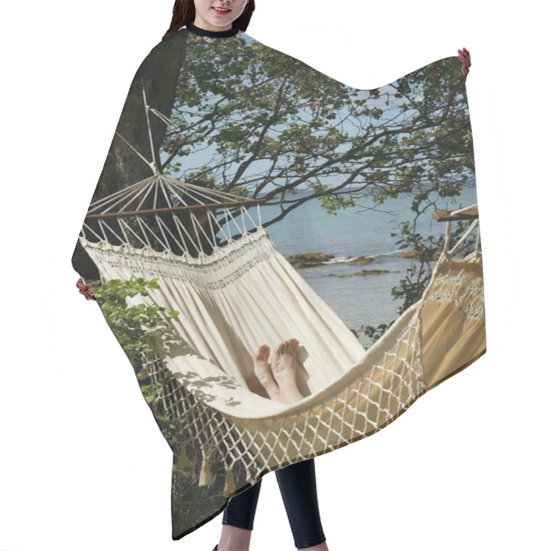 Personality  Relaxing In A Hammock Hair Cutting Cape