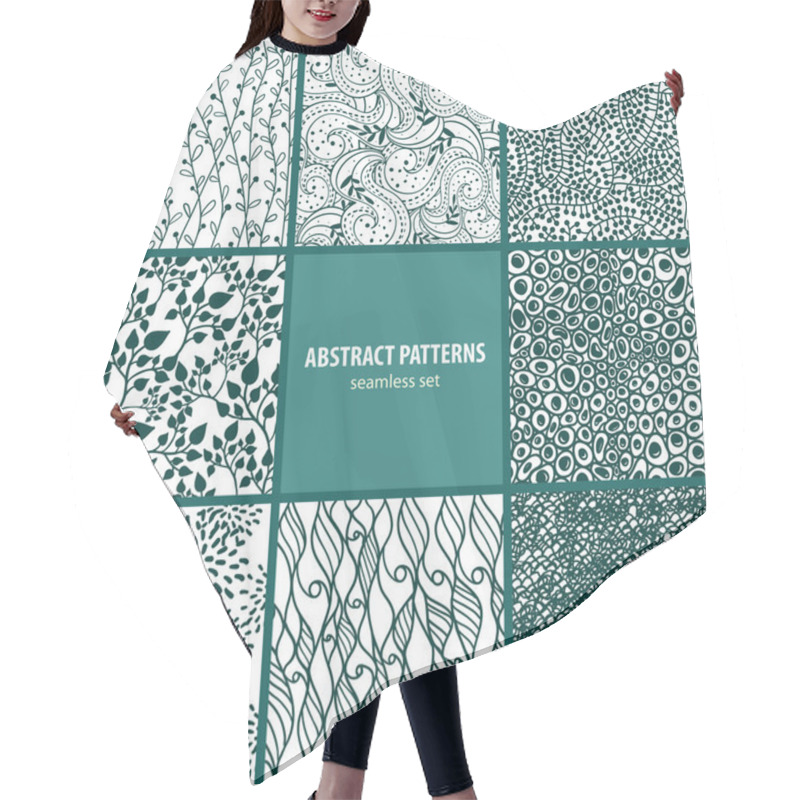 Personality  Seamless Patterns Collection Hair Cutting Cape