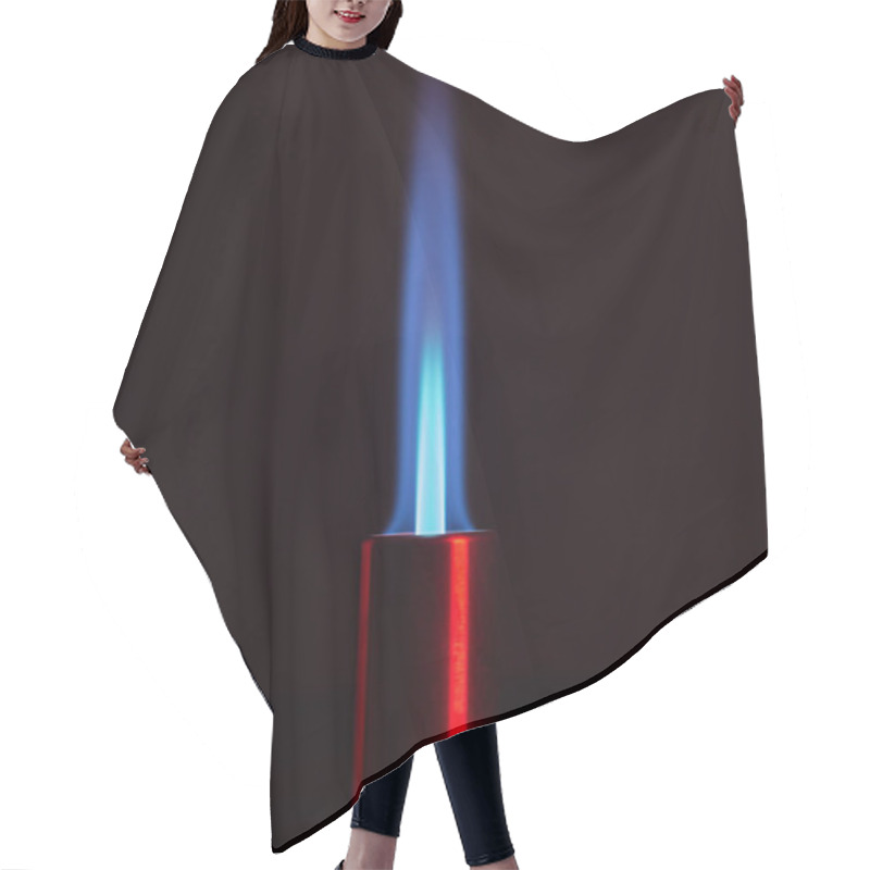 Personality  Torch Flame At High Intensity Hair Cutting Cape