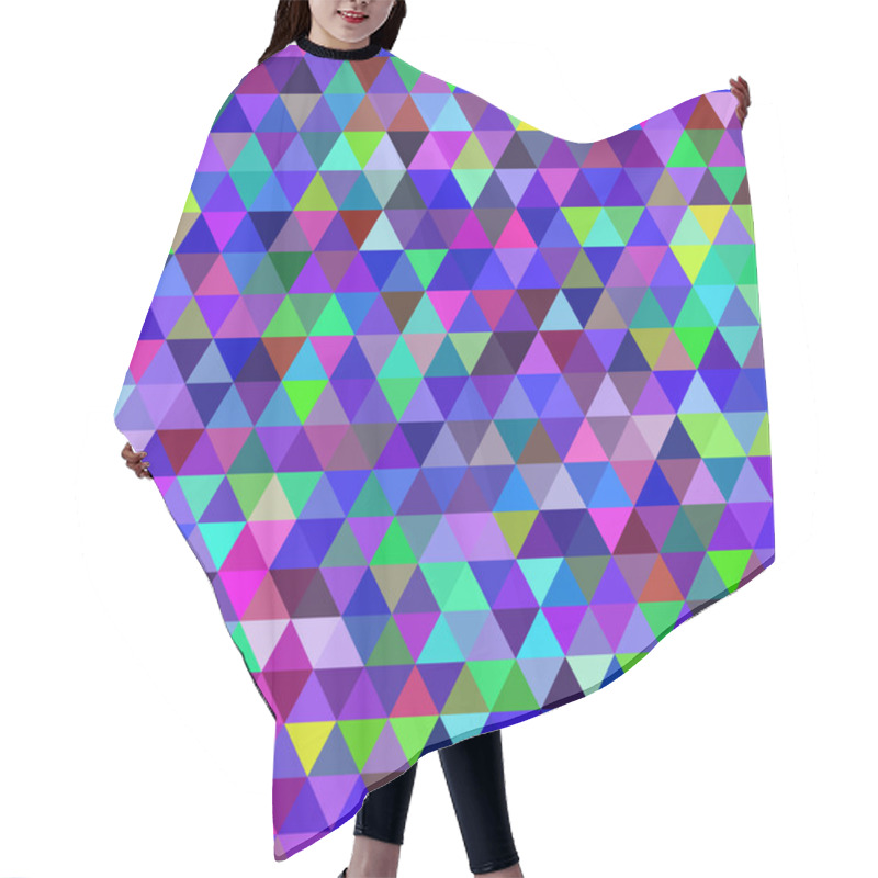 Personality  Bright Triangle Vector Background Hair Cutting Cape