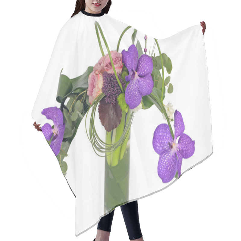 Personality  Colourfull Floral Arrangement Hair Cutting Cape