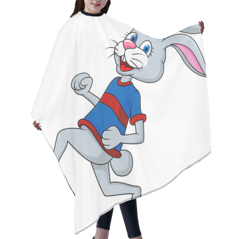 Personality  Rabbit Running Hair Cutting Cape