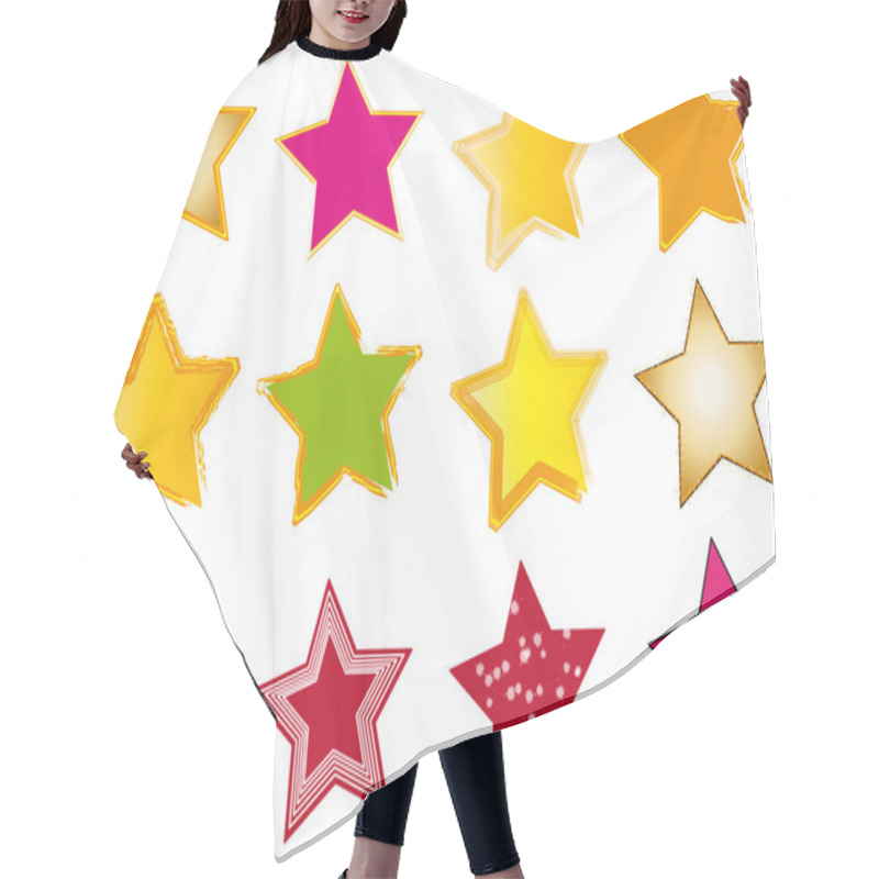 Personality  Stars Illustration Hair Cutting Cape