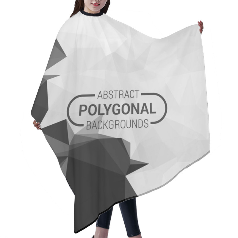 Personality  Geometric Polygonal Pattern Hair Cutting Cape