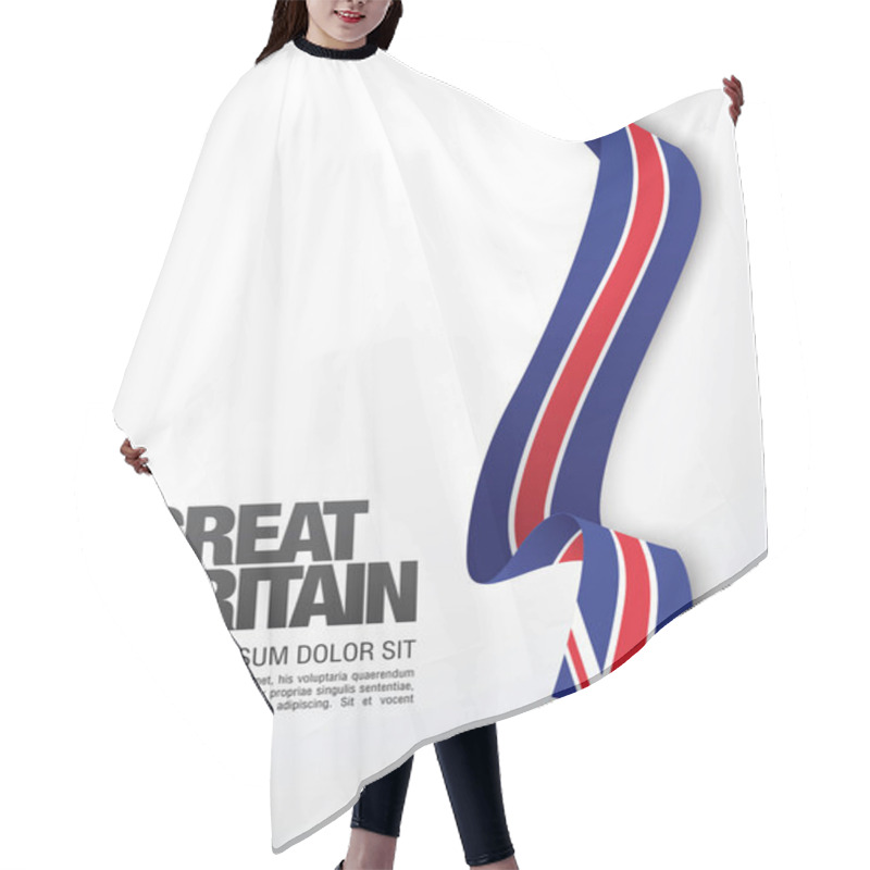 Personality  Great Britain Flag Template Hair Cutting Cape