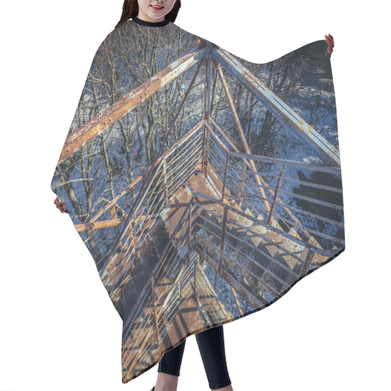 Personality  Viewing Tower In Owl Mountains Hair Cutting Cape