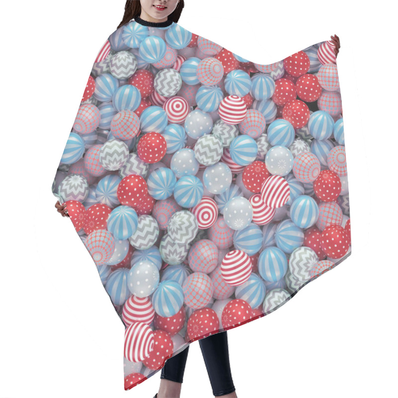 Personality  Mixed Christmas  Balls Hair Cutting Cape