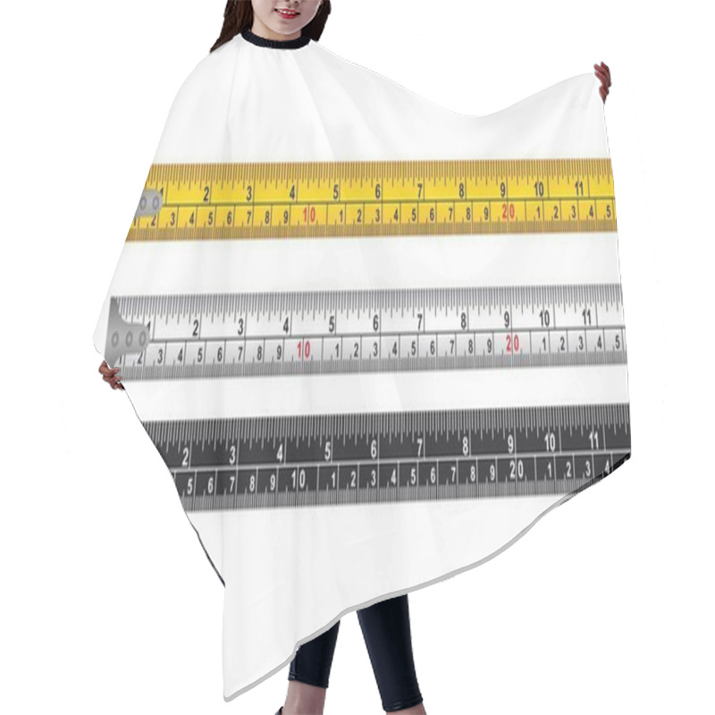 Personality  Tape Measure Hair Cutting Cape