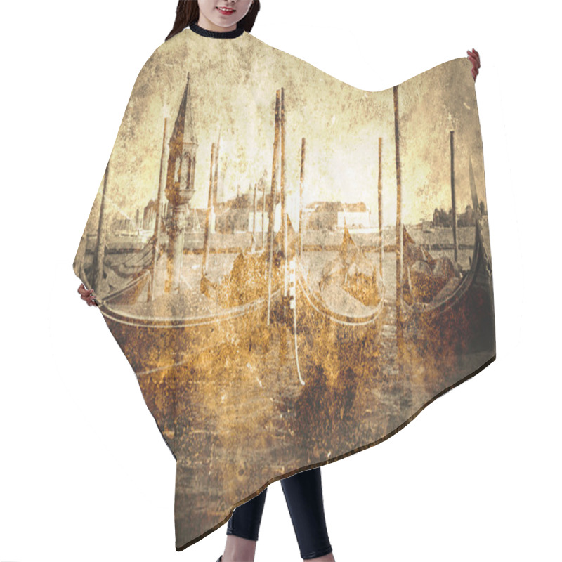 Personality  Venetian Gondola Hair Cutting Cape