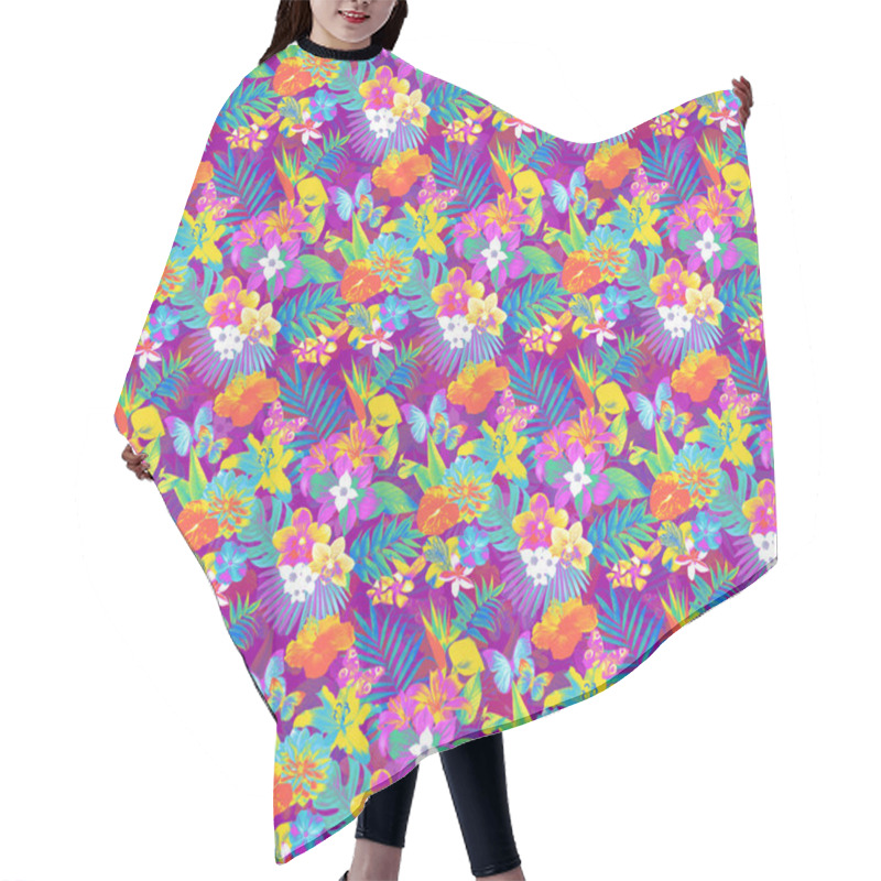 Personality  Tropical Pattern. Hair Cutting Cape