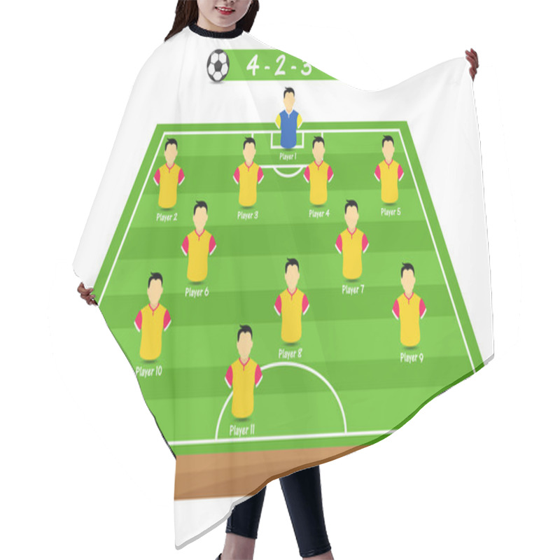 Personality  Soccer Player Position Tactical Hair Cutting Cape