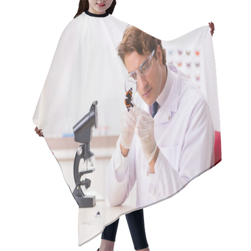 Personality  Scientist Entomologist Studying New Butterfly Species Hair Cutting Cape