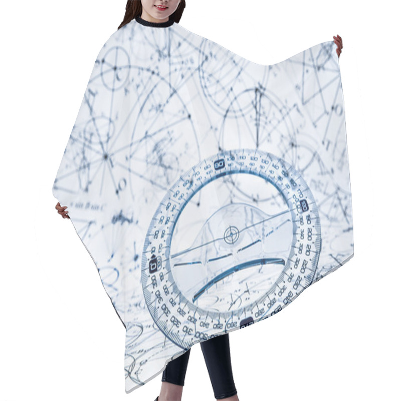 Personality  Protractor Hair Cutting Cape