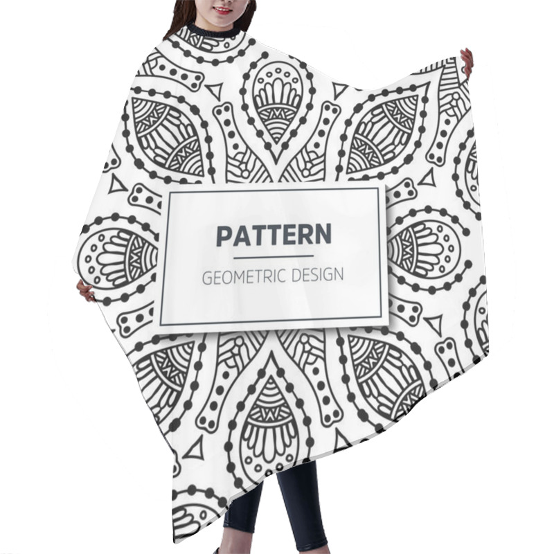 Personality  Seamless Ethnic And Tribal Pattern Hair Cutting Cape