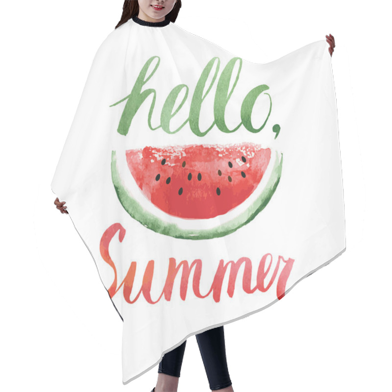 Personality  Hello Summer Illustration Hair Cutting Cape