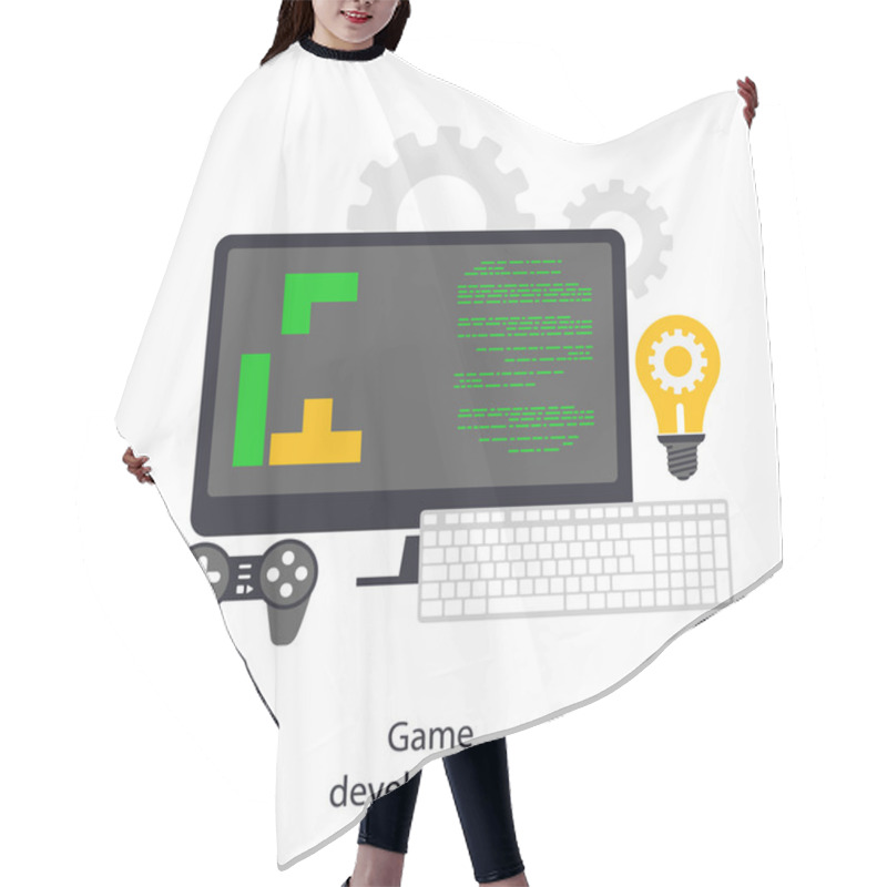 Personality  Game Development Hair Cutting Cape